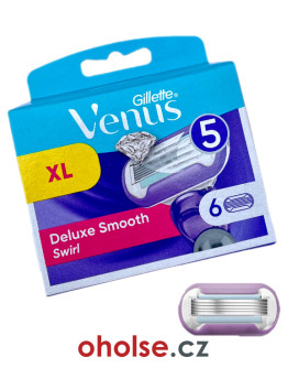 GILLETTE VENUS SWIRL náhradní dámské hlavice 6 žiletek *PĚT BŘITŮ*